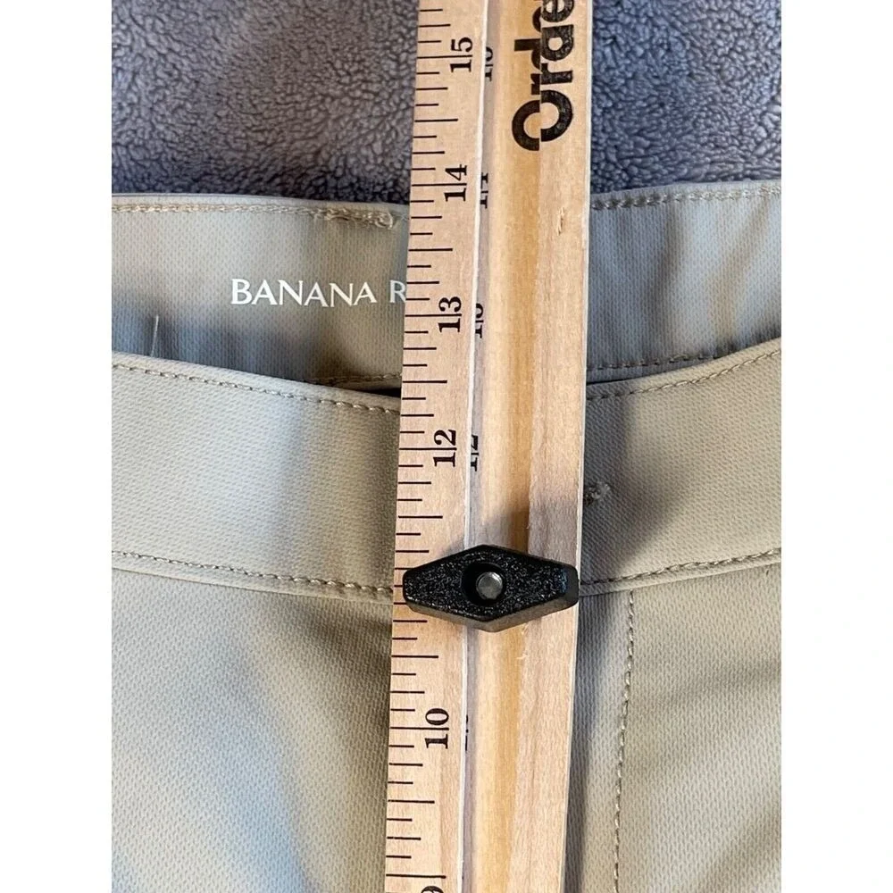 Banana‎ Republic Pants Mens 36/32 Khaki Color Performance Golf Travel Flat Front